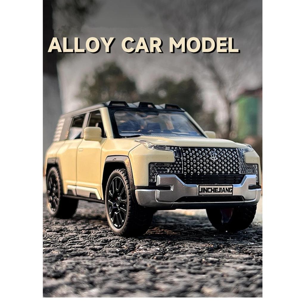 1/32 BYD Look Upat U8 SUV-Legierungsautomodell aus Druckgussmetallspielzeug Geländewagenautomodellsimulation Ton und Licht Kindergeschenk