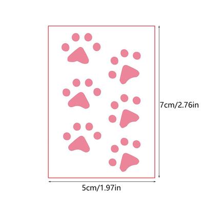 Animal Footprints Cute Cat Paw Waterproof Temporary Tattoo Men And Women Paw Prints Temporary Tattoo Sticker Sleeve Tattoo