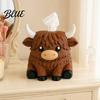 Easy Refill Bottom Decorative Paper Yak Tissue Simulated Highland Loading Container Box Cute Dispenser Waterproof