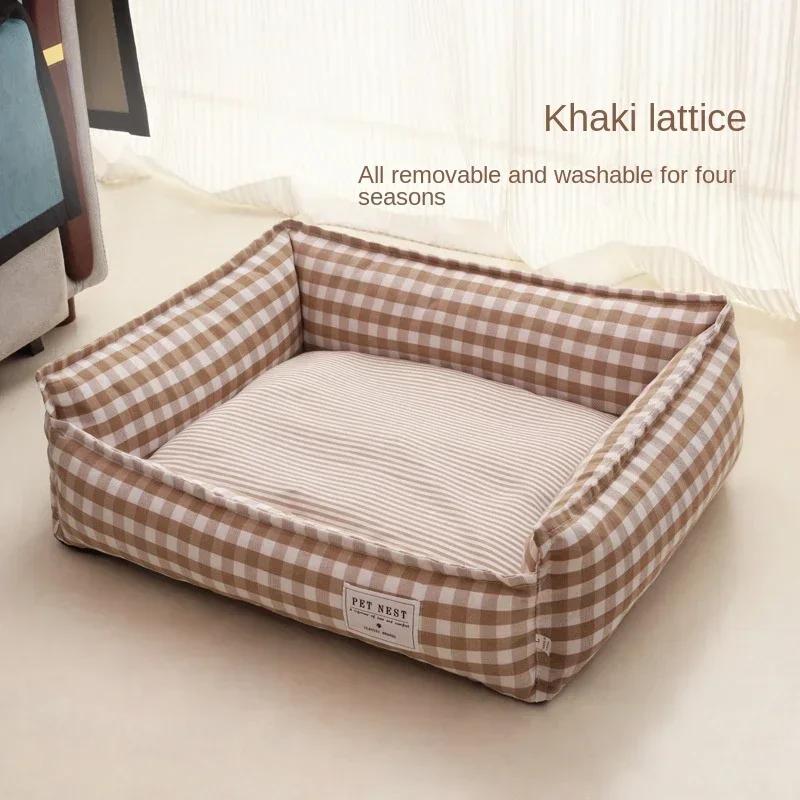 1PC Soft Sofa Dog Beds Warm Pet Mat for Puppy Cool Cushion Dog Sleeping Nest Pet Bed Removable Cozy Cat House Baskets Kennel