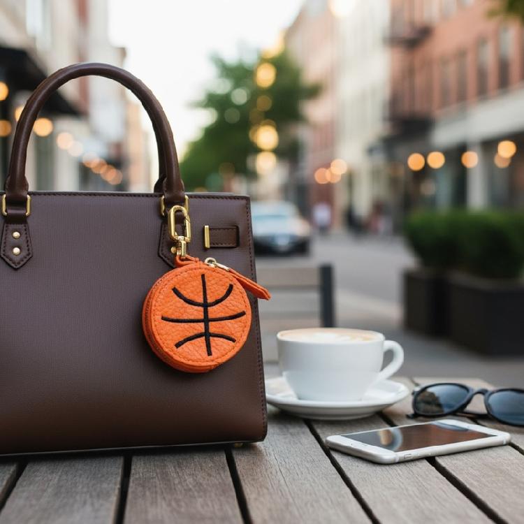 Fashionable PU Leather Sports Design Keychain Wallet For Casual Outfits Sturdy Waterproof Accessory