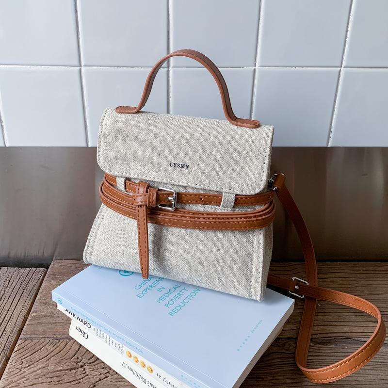 

High-end contrasting color handbag women s new niche versatile shoulder messenger bag casual commuter bag