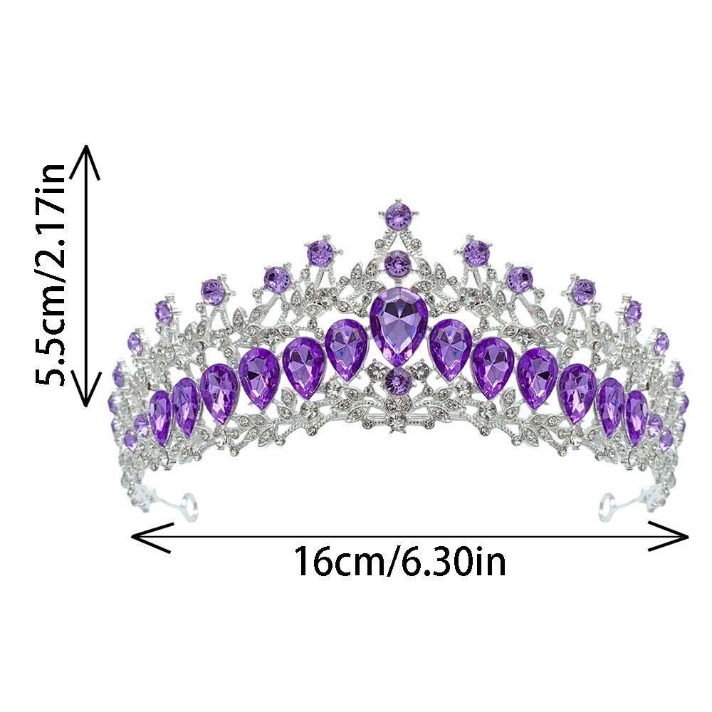 Luxury Zinc Zinc Alloy Princess Crown Shiny Bridal Headwear Trendy Girls Party Headbands  Themed Parties