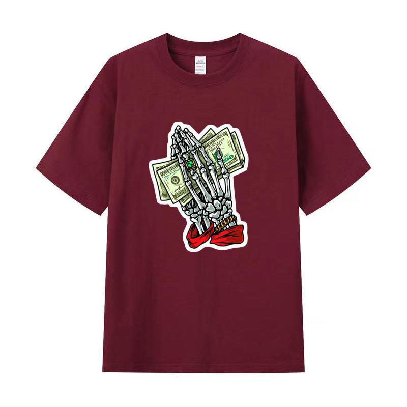 Tricou de vară pentru bărbați Tricou imprimat cu mâneci scurte din bumbac de înaltă calitate Tricou pentru femei Cămașă sport la modă Top de jogging casual