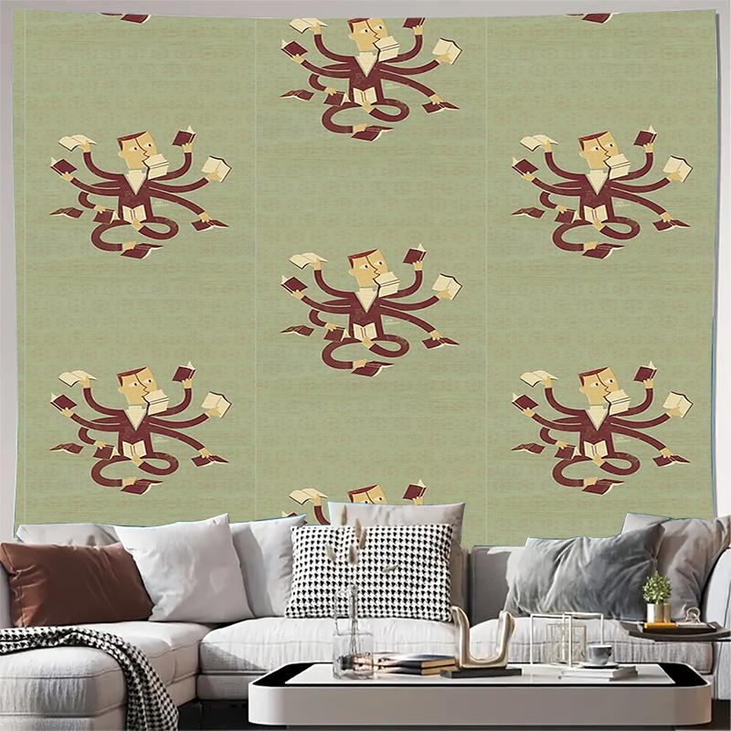 

Boho Wall Tapestry Aesthetic Room Decor Nature Landscape Tapestry Forest Wall Hanging Trippy Tapestry Psychedelic Home Decor Vin 74x94cm(29x37in)