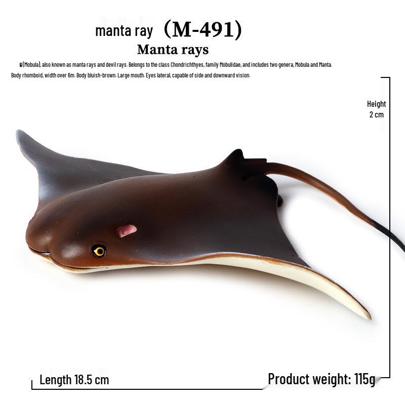 Realistic Underwater Animal Toy: Spider Devil Ray for Children's Science Education