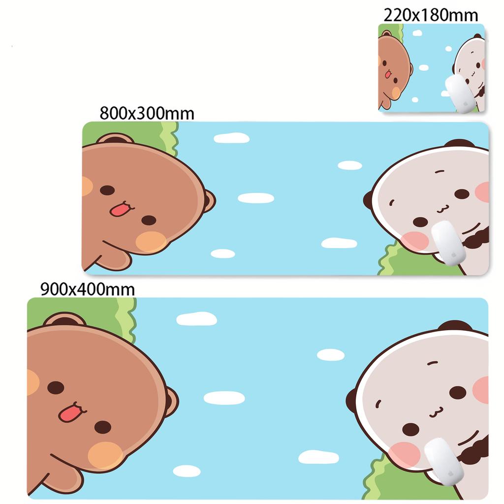 Large Kawaii Deskmat Game Mousepad BuBu DuDu Kawaii Mouse Pad With Lockedge Desktop Mat Size For Game Keyboard Pad For Gamer