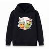 Kids Boys Girls Hooded Sweatshirt, Cute Cartoon Bubble Tea Bunny Print Pullover Hoodie, Casual Soft Long Sleeve Top for Daily Wear Holiday Gift