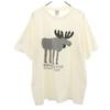 JERZEES 80s Vintage USA Made Grand Teton National Park Moose Short Sleeve Animal T-shirt Men's Used