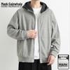 Sudadera con capucha y cremallera holgada estilo americano para hombre