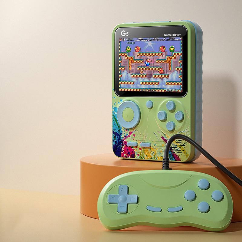 G5 Retro Handheld-Spielkonsole Mit 500 Klassischen Spielen 3,0-Zoll-Bildschirm Tragbare Wiederaufladbare Spielmaschine Kindergeschenk