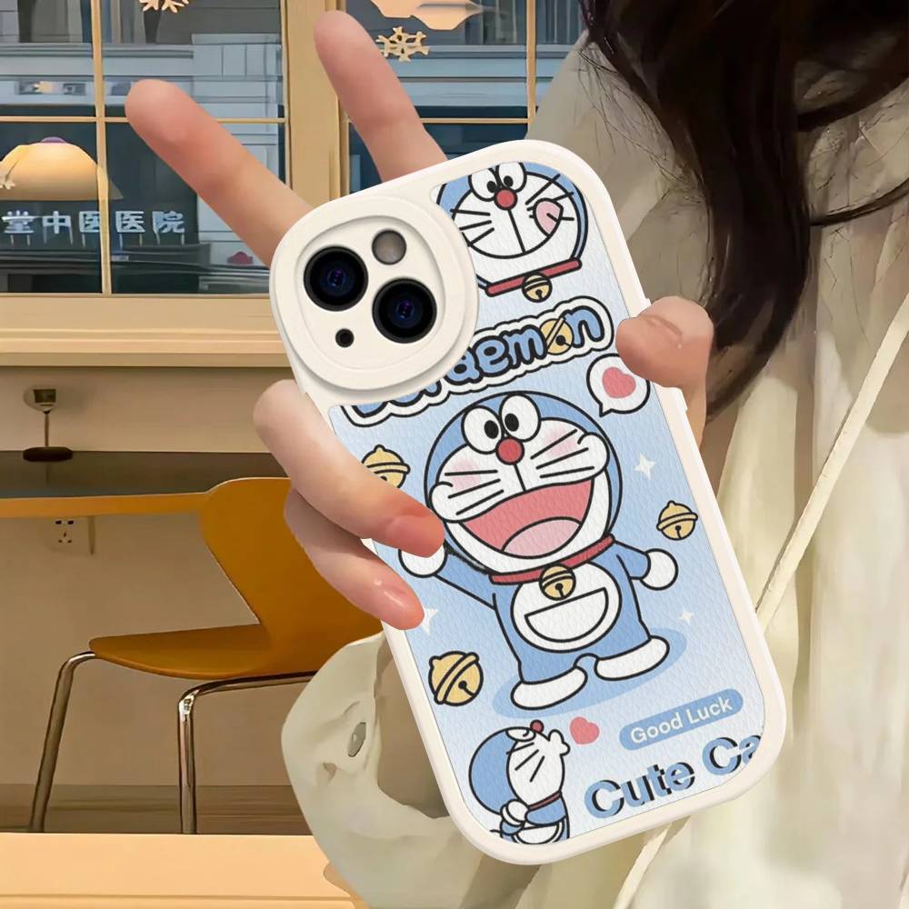 Hot Classic D-Doraemons Cartoon Phone Case Hard Leather For IPhone 14 13 16 Mini 15 14 11 12 Pro Max Plus Fundas