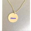 10pcs Mirror Polish Stainless Steel Round Blank Pendant Necklace Minimalist Zircon Men's and Women's Necklace Zircon Gift