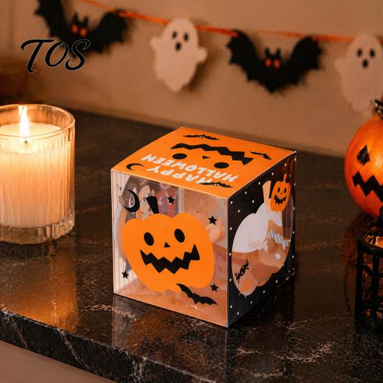 Cookie Display Boxes 10 Pcs Halloween Treat Boxes, Cute Small Party Favors Box, Castle Decorative Candy Holders House Shaped Gift Container for Goodie