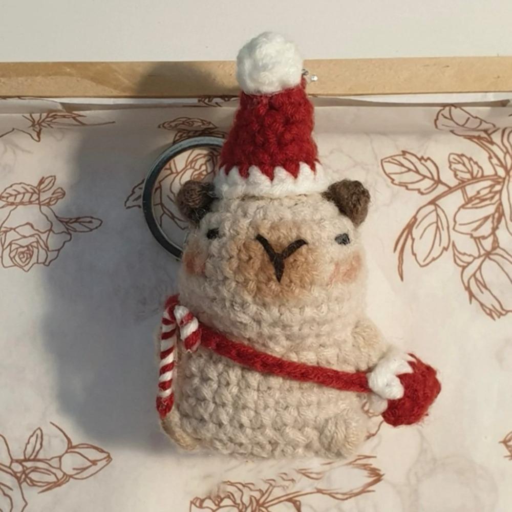 

Набор для вязания крючком для начинающих, мягкая игрушка, сделанная вручную крючками, набор для вязания капибары своими руками, незаконченный продукт