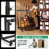 Foldable Guitar Stand for 3 with Rubber and Scratch Compact Design Suitable for and Wind Instruments, Anti-tip Protection. Guitar, Bass, Ukulele,