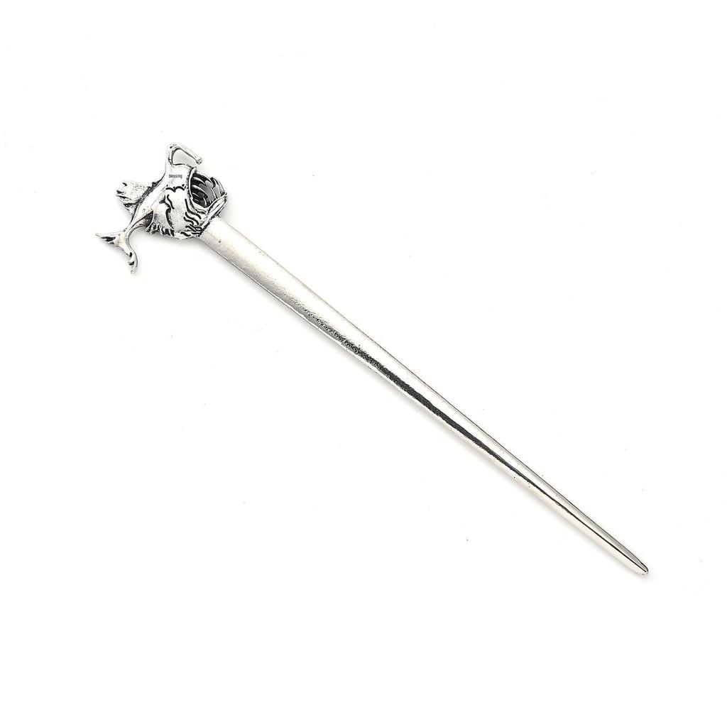 Retro Viking Gothic Lantern Fish Hairpin - Norwegian Style Party Accessory