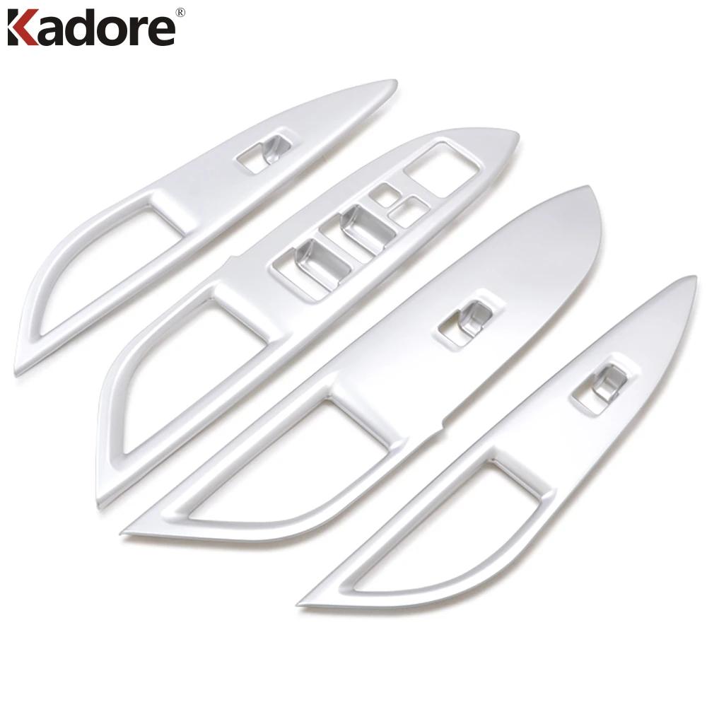 For Mitsubishi Outlander 2013- Matte Car Inner Door Armrest Handle Cover Trim Window Lift Switch Button Panel Accessories