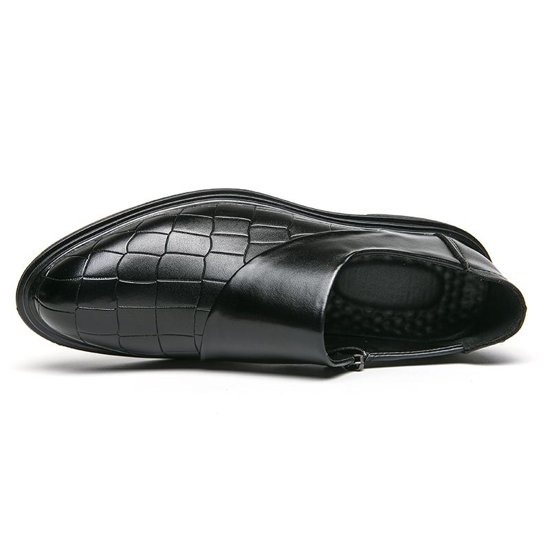 Men's Loafers Brown Black Dress Wingtip Wedding Shoes Stylish Formal Leather Prom Blazers Dance Shoes Plus Size
