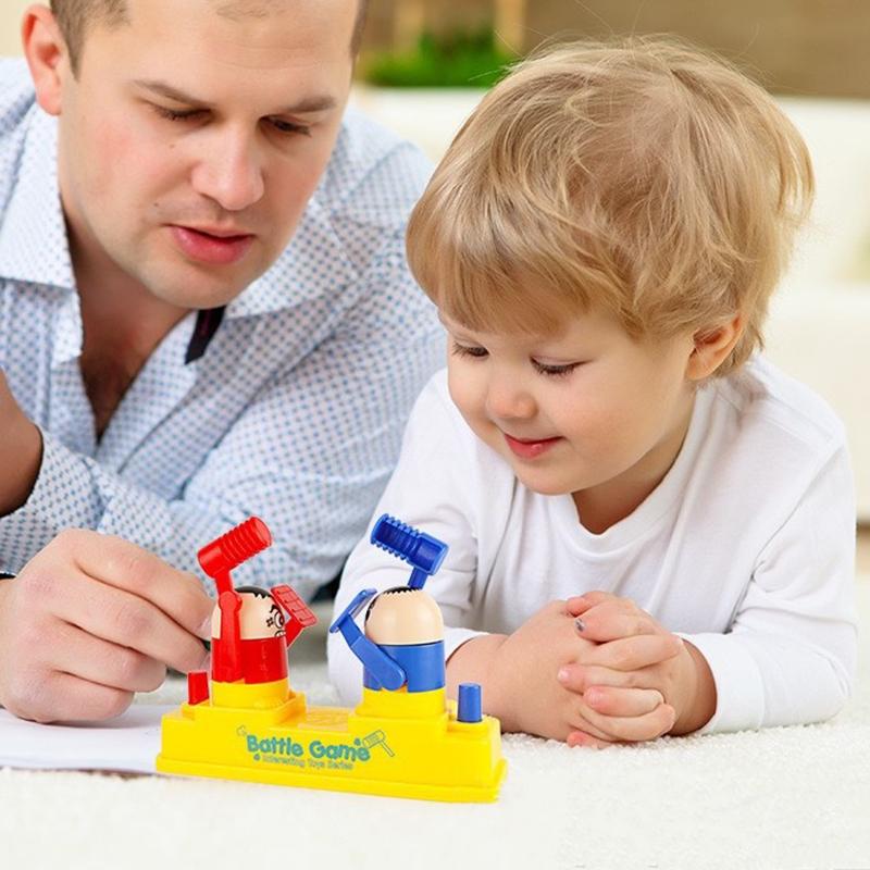 Baby Toys Dětská panenka Dvojitá bitevní hra Rodič-dítě Interaktivní schovávání kladiva