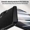 Magnetic Metal Ring Bracket Phone Case for Samsung Galaxy Z Fold 6 5G with Lens Stand Skin Feel Leather Hinge Protective Cover
