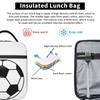 Sports Soccer Ball Insulated Lunch Bag for Women Children Leakproof Food Boxes Thermal Lunch Box Tote