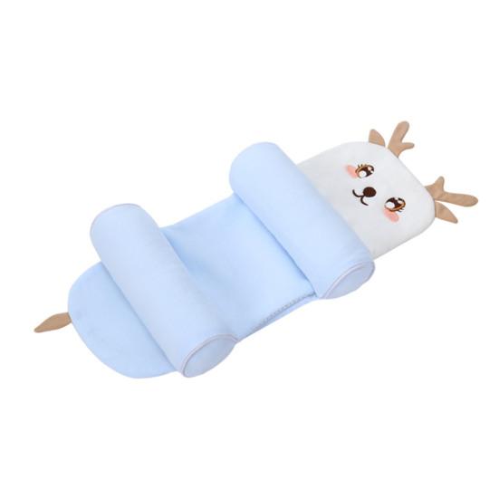 Cotton Baby Support Pillow Adjustable Infant Head Cushion for Newborns 0-12 Months Ergonomic Design Baby Crib Pillow