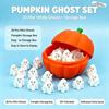 3D Printed Halloween Ghost Flip Top Pumpkin Decor 1 Set Spooky Holiday Prop Small Gift for Indoor Party Decoration
