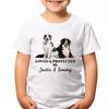 Custom Dog Lovers Kids T-Shirt Personalise With Name Cotton Comfort Tee #TA-195