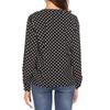 Dot Print V-neck Long Sleeved Loose Women's Blouses & Shirts