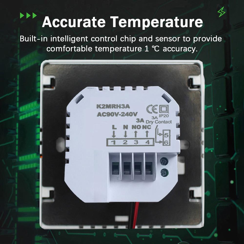 Smart Thermostat LCD Backlit Weekly Programmable Thermostat for Water Hting System