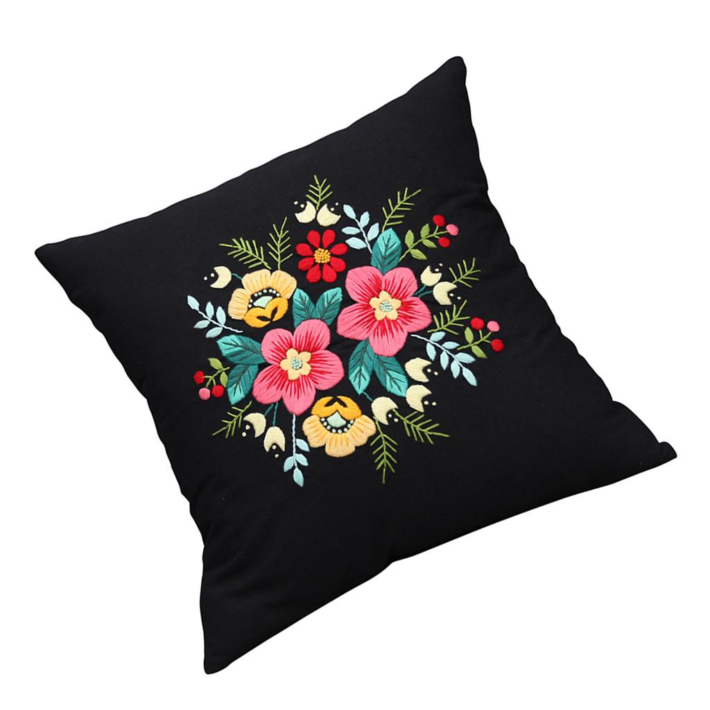 Pillow Covers Sewing Kits Embroidery Pillow Covers Kits with Embroidery Needle Pillow Case Craft Kits for Adults Kids