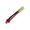 Battery Conversion Cable T Male Plug To Female Mini for Tamiya 14AWG 8cm Soft Silicone Wire