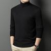 Autumn and Winter Casual Versatile Solid Color Warm Bottoming Shirt Men's Knitted Sweater