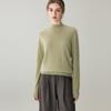 Women's Seamless Cashmere Half-High Neck Pullover - Soft, Warm, Long Sleeve Casual Sweater