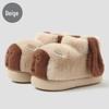 Capybara Women's Winter Cotton Slippers - Cute Cartoon Fluffy Heel, Parent-Child Warm Shoes for Kids & Men.