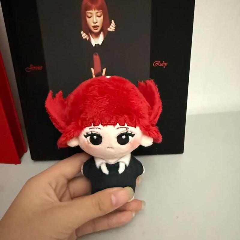 10Cm Kpop Idol Doll Keychain Jennie Cartoon Doll Pendant Backpack Display Keyrings Charm Birthday Gift