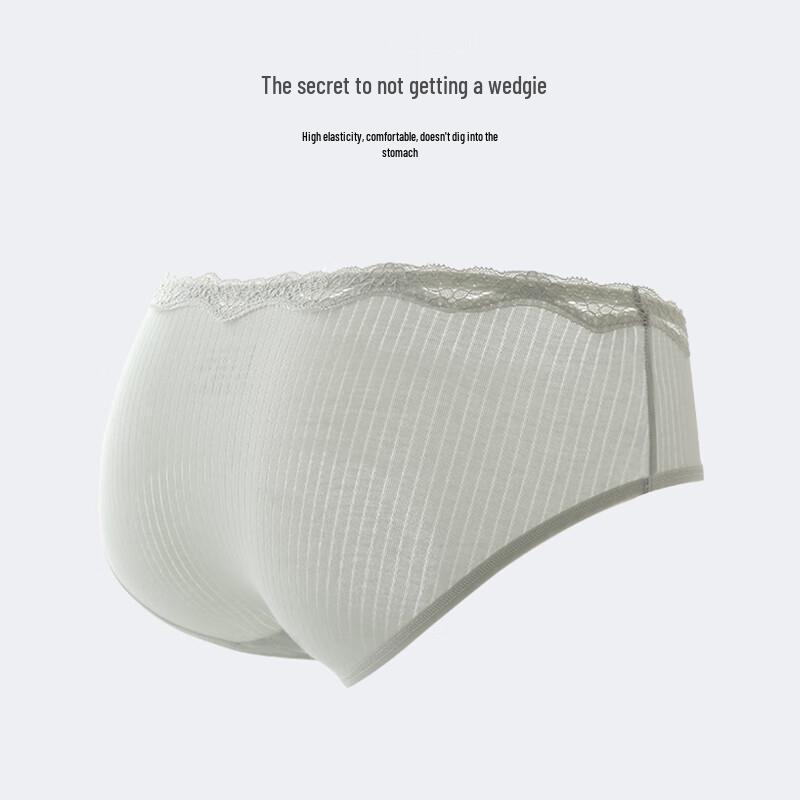 Christies Women's 10A Antibacterial Cotton Low-Rise Lace Underwear 3-Pack