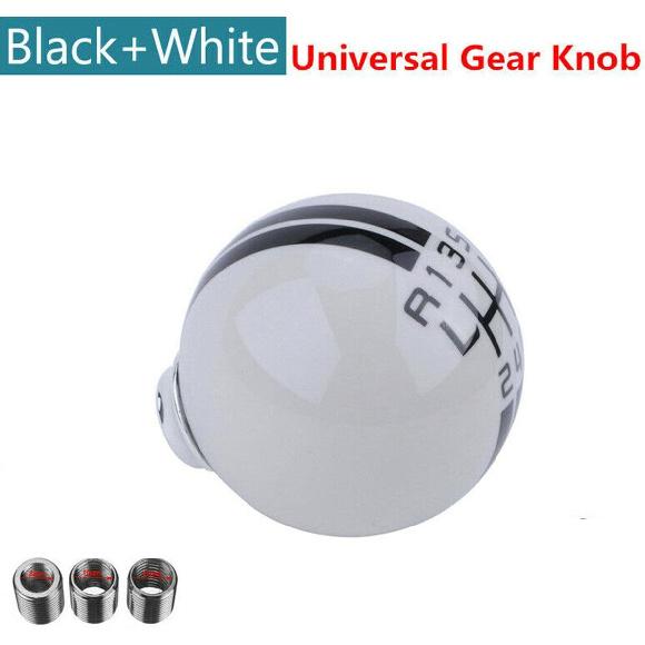 Car Gear Shift Knob 6 Speed Gear Shift Knob Manual Shifter for Ford Mustang Shelby GT500 White