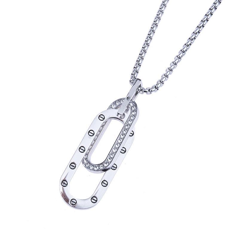 Light Luxury European and American High-end Trendy Accessories Sweatshirt Necklace Pendant