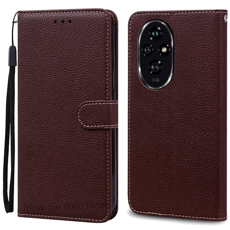 For Honor 200 Case Honor 200 Pro Case Silicone Pu Leather Wallet Case For Honor 200 5G Phone Case For Honor 200 Pro Cover Fundas