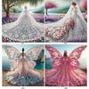 5D DIY Partial Special Shaped Drill Diamond Painting Kit Girl Decoration 30x30cm