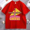 I Just Wanted My Cheese Tshirts Funny Graphic Printed Tshirt Cotton Short Sleeve Loose Tees Unisex Streetwear Comfortable