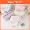 Canvas Pen Bag With Cute Floral Design Multifunction Organizer For School