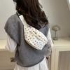 Simple and Cute Women's Chest Bag  Waist Bag  Korean Version  Lightweight Sports Niche Crossbody Bag  Japanese Personalized Riding Shoulder Bag