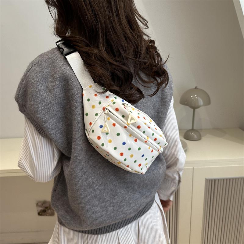 Simple and Cute Women's Chest Bag  Waist Bag  Korean Version  Lightweight Sports Niche Crossbody Bag  Japanese Personalized Riding Shoulder Bag