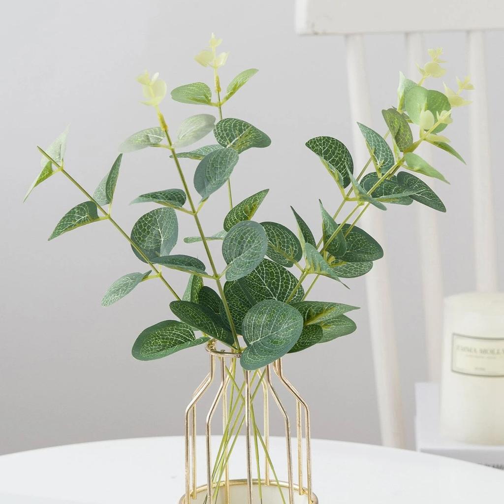 Simulated Single Eucalyptus Money Leaf, Simulated Green Plant Floral Arrangement Accessories, Simulated Flower Home Ornament