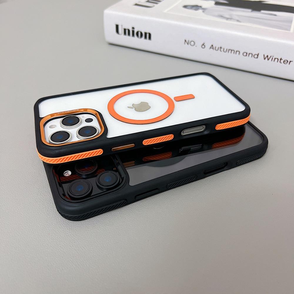 Upscale Luxury MagSafe Magnetic Adsorption Wireless Charge Color Clear Case For iPhone 16 15 14 13 11 12 Pro Max 16 Plus Cover