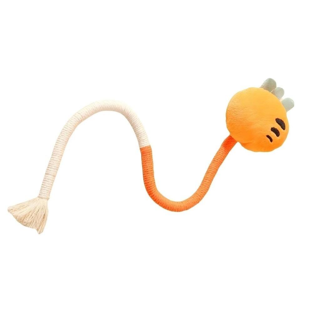 Bite-resistant Cat Biting Rope Carrot Cat Scratcher Toy Indoor Play Cat Chew Toy  Dog Carrot