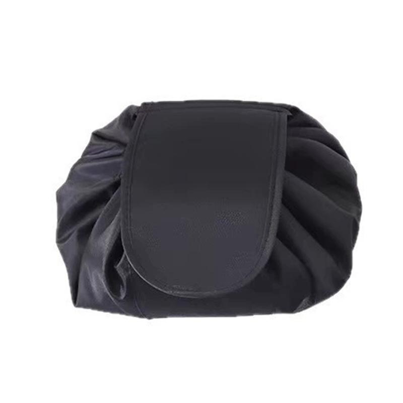 

Polyester Lazy Drawstring Makeup Bag Portable Travel Storage Bag One Pack